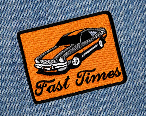 Fast Times Vintage 70's Sports Car Patch 8.5cm