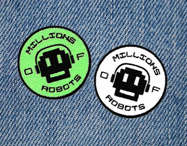 Millions of Robots MOR Skater Skateboarding Patch 7.5cm