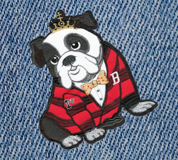 XXL Large Cute 23cm Bulldog Puppy Dog Patch Applique