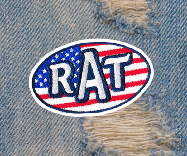 Vintage Style 70's RAT Patch 9cm