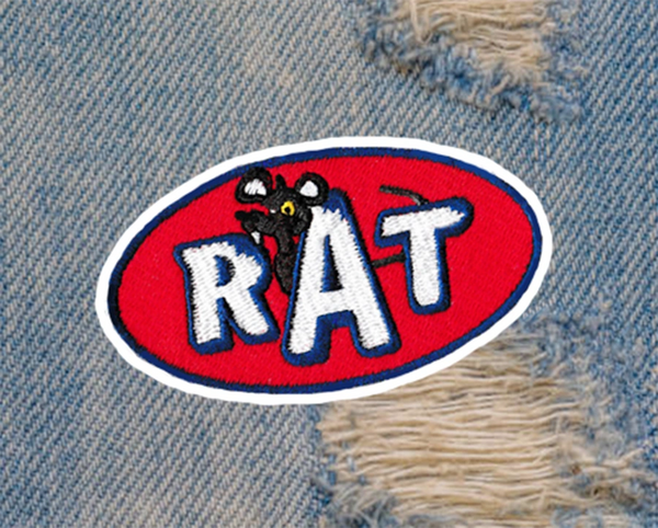 Vintage Style 70's RAT Patch 9cm