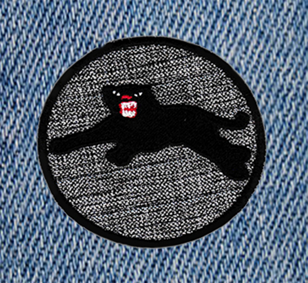 Cool Leaping Black Panther Patch 7.5cm Applique