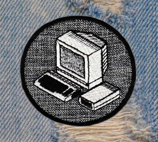 Cute Vintage Computer Patch 7.5cm Applique