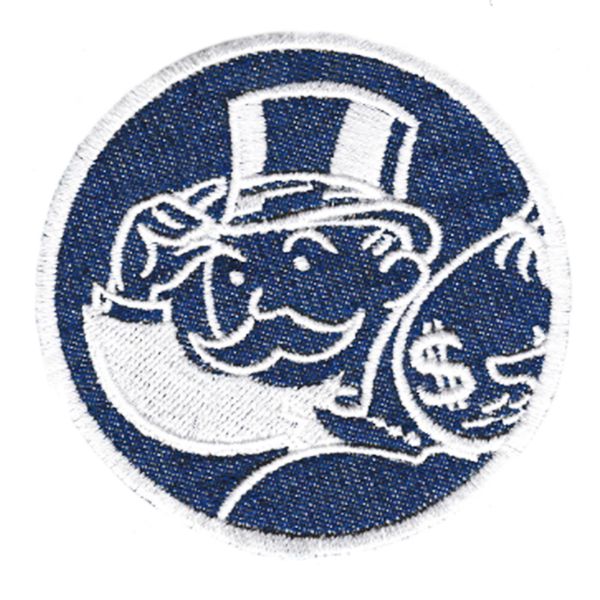 Cute Vintage Style Banker Patch 7.5cm Applique