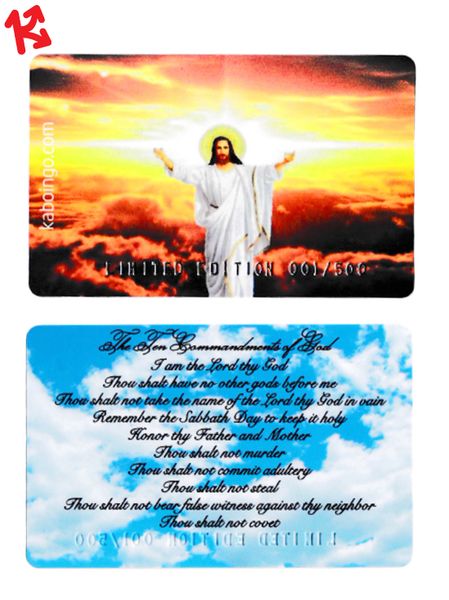 Christian Ten Commandments Kaboingo Card Limited Edition/500