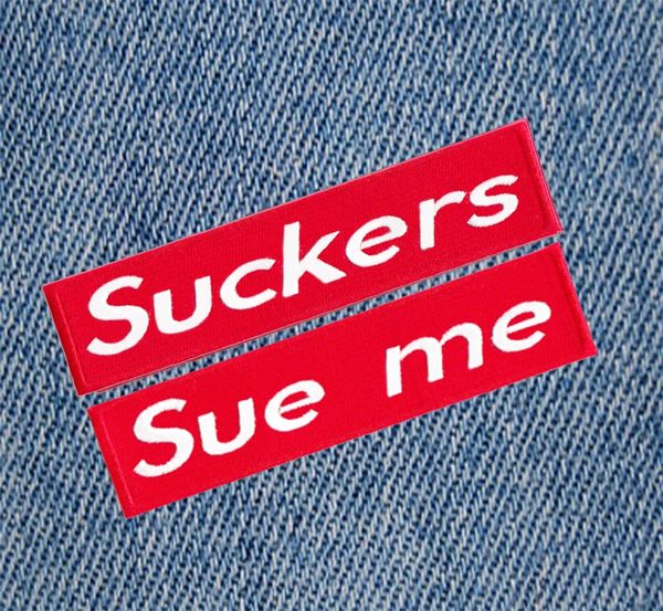 Suckers Patch 12cm Applique (Choose from drop-down box)