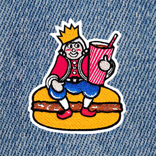 Vintage Style King Patch 9cm Applique