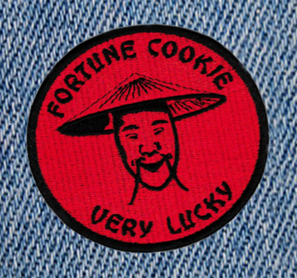 Cute & Funny Fortune Cookie Very Lucky Patch 8cm Applique