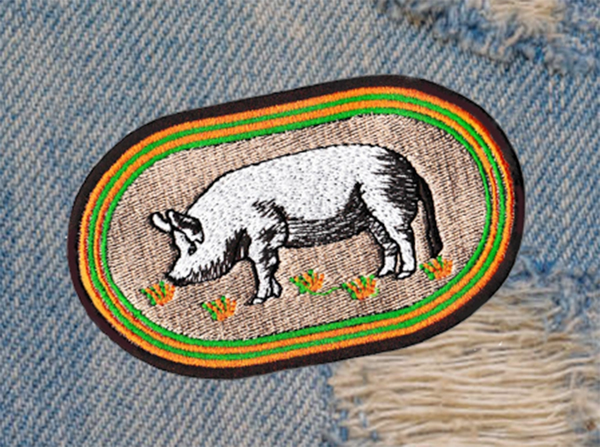 Americana Pig Patch 11cm