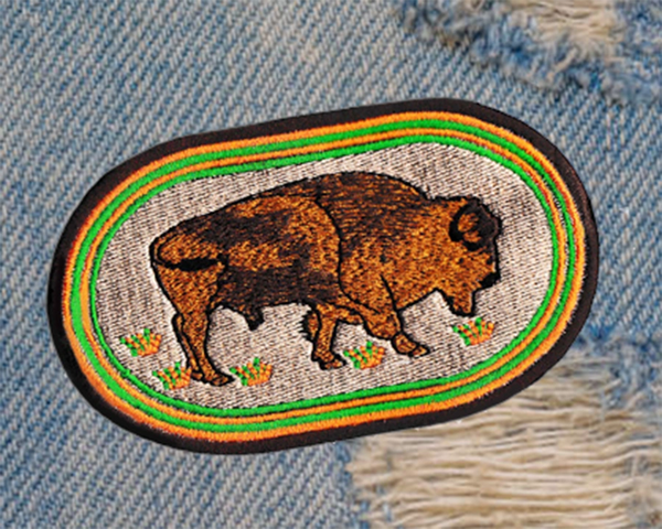 Americana Bison Buffalo Patch 11cm
