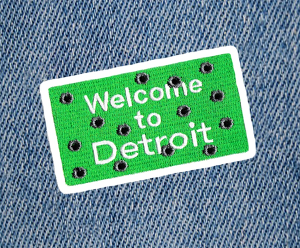 Detroit Bullet Holes Patch 9cm