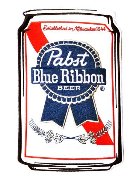 XXL Vintage Style 70's 80's Pabst PBR Patch 30cm / 12 inches