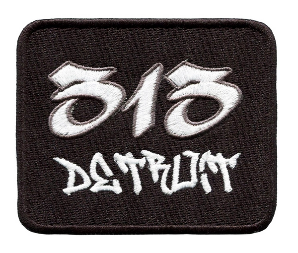 Vintage/Urban Graffiti Style Detroit 313 Patch 8.5cm