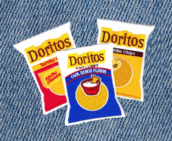 Cute Vintage 70's 80's Style Doritos Chips Nachos Patch 9.5cm / 3.7 inches