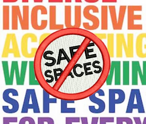 No Safe Spaces Shirt Patch 7cm / 2.8 inch