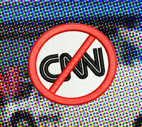 No CNN Shirt Patch 7cm / 2.8 inch