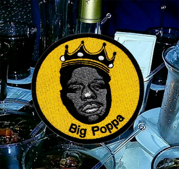 Biggie Smalls Big Poppa Patch Hip Hop 9cm / 3.5 inch