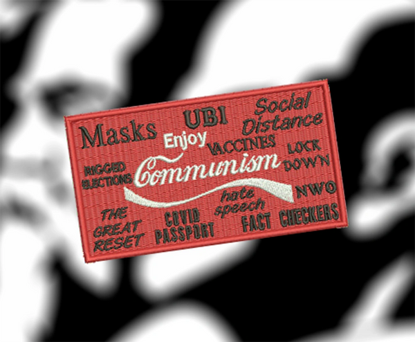 Large Funny Parody Enjoy Communism Morale Patch 13cm / 5.1 inch