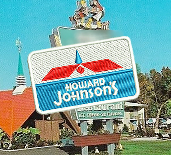 Vintage Style 70's 80's Americana Restaurant Howard Johnson's Patch 11cm / 4.3 inch
