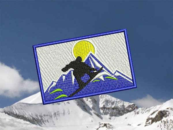 Snowboarding Patch 8cm x 5cm