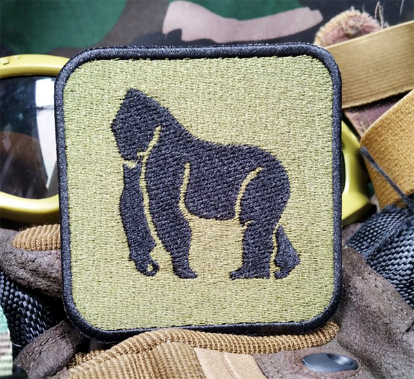 Tactical Military Gorilla Shirt Patch 7.5cm / 3 inch