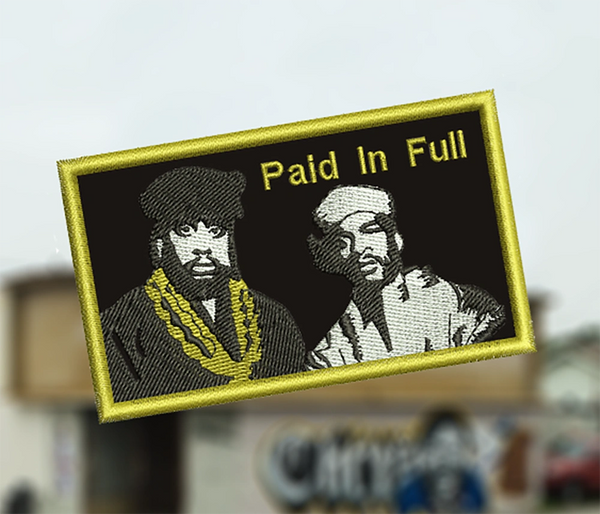 Eric B and Rakim Paid In Full Patch Hip Hop 9cm / 3.5 inch