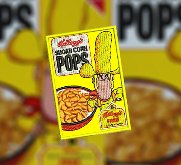 Corn Pops Cereal Patch 9cm x 6cm (3.5 inch x 2.4 inch)