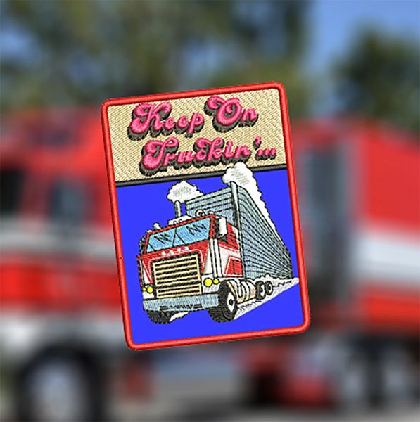 Vintage Style Keep on Truckin Trucker Patch 9cm / 3.5 inch