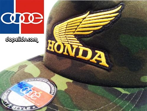 smartpatches Vintage Style Honda Motorcycle Hat (Camo Hat, Gold Wing)