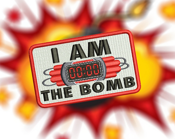 Funny I Am The Bomb Tactical Morale Patch Applique 9.5cm / 3.7 inches