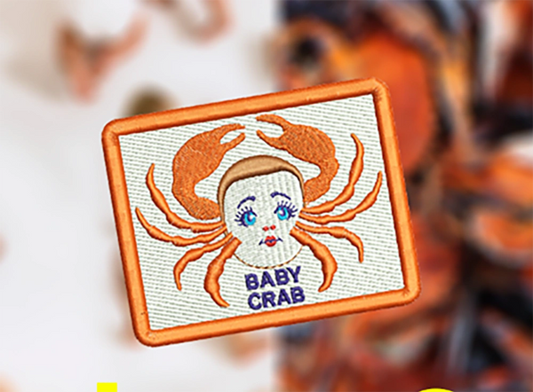 Baby Crab Patch 9cm / 3.5 inch