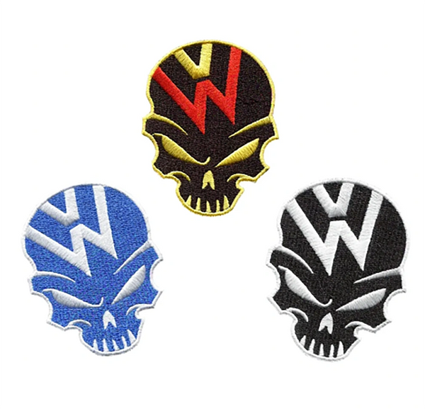 Racing Skull Patch 8.5cm (3 colors available)
