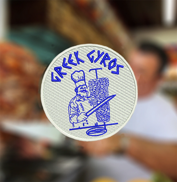 Greek Gyros Patch 7.5cm / 3 inch