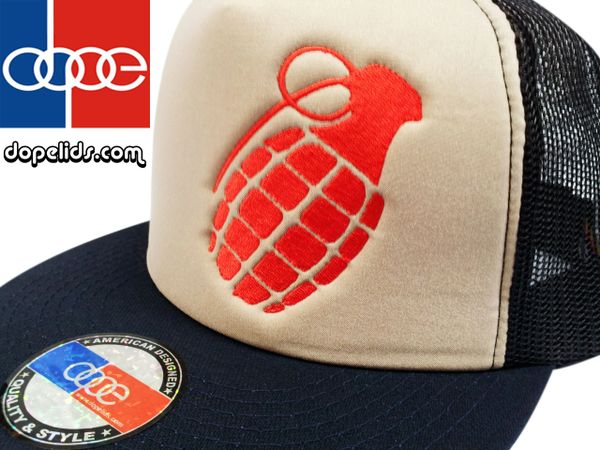 smARTpatches "Grenade" Vintage Style Trucker Hat