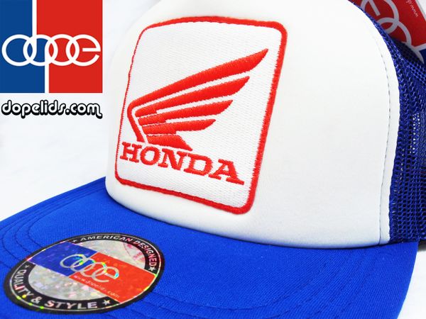 smartpatches Honda Motorcycle Hat (Blue and White)