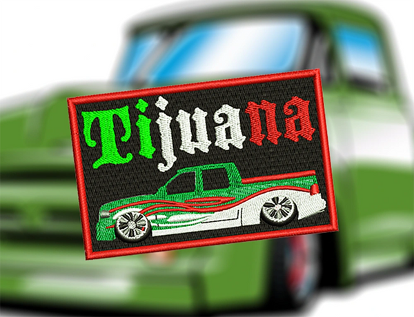 Cool Tijuana Low Rider Pickup Truck Hydraulics Hip Hop Rap Patch 10cm / 4 inch