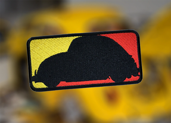 Silhouette Racing Bug Patch German Colors 11cm / 4.3 inch