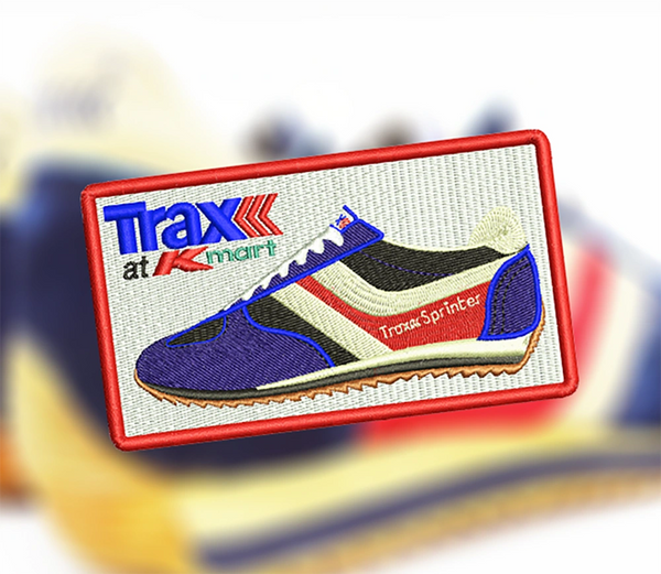 Vintage Trax Sneakers K-mart Shirt Patch 12cm / 4.7 inch