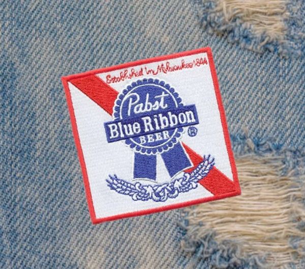 Vintage Style Pabst Blue Ribbon PBR Beer Patch 8.5cm / 3.4 inch