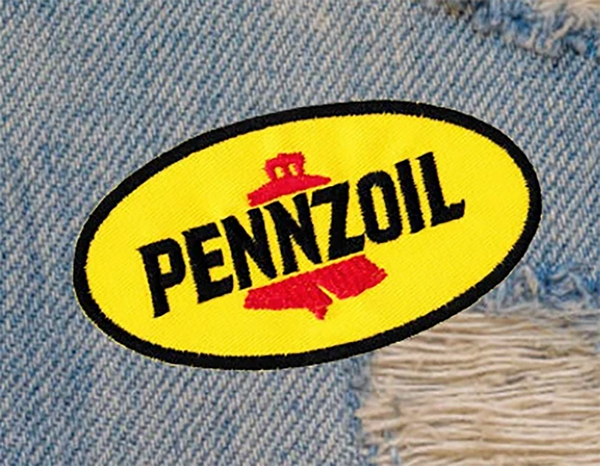 Vintage Style Pennzoil Racing Patch 12cm / 4.7 inch