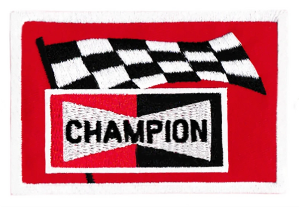 Champion Racing Spark Plugs Patch 7.5cm / 3 inch