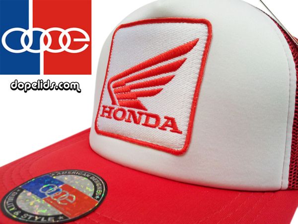 smartpatches Honda Motorcycle Hat (Red and White)