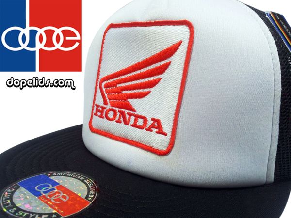 smartpatches Honda Motorcycle Hat (Black and White)