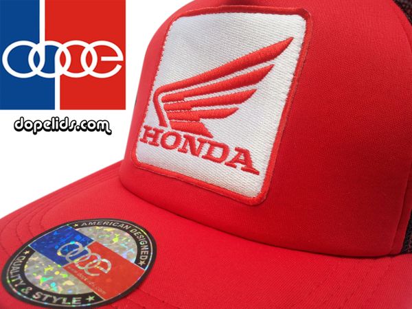 smartpatches Honda Motorcycle Hat (Red and White)