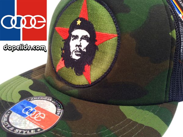 smartpatches "Che Guevara" Vintage Style Revolution Trucker Hat (Camo Hat)