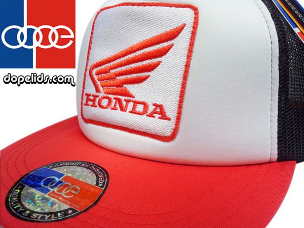 smartpatches Honda Motorcycle Hat (Red, White and Black)