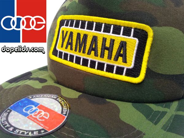 smartpatches Yamaha Vintage Style Motorcycle Trucker Hat (Camo)