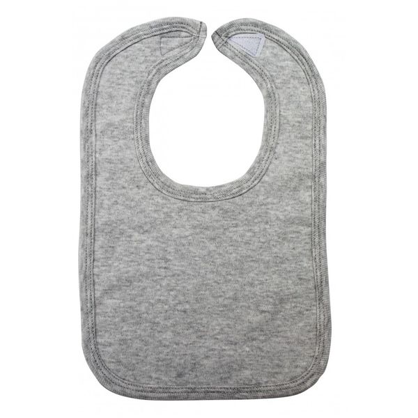 2-Ply Heather Grey Infant Bib | Unique Products and Gifts for Baby