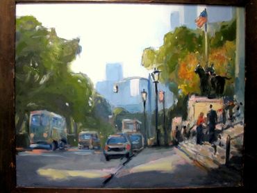 Cityscape and landscape paintings by artist Steve Margolis
