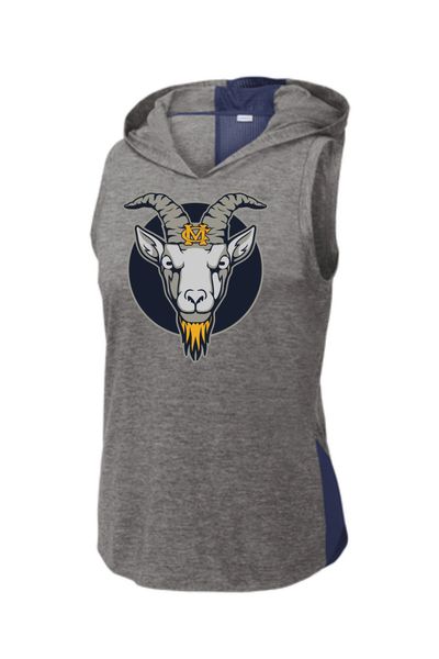 Sport-Tek Ladies PosiCharge Tri-Blend Wicking Draft Hoodie Tank